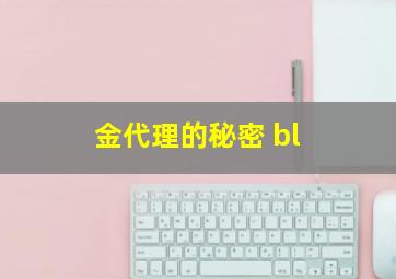 金代理的秘密 bl